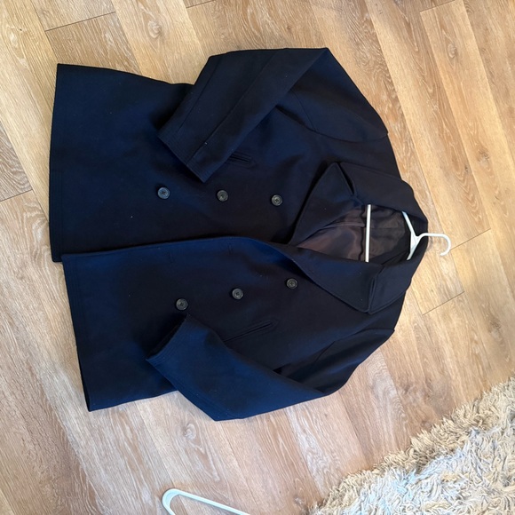 Men's Abercrombie & Fitch Navy Peacoat - Picture 3 of 4